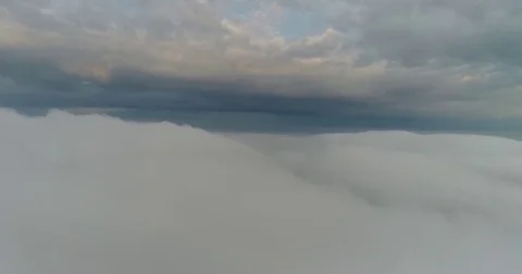 The beautiful view of the sky full of clouds in Montenegro. Stock Footage 82242709