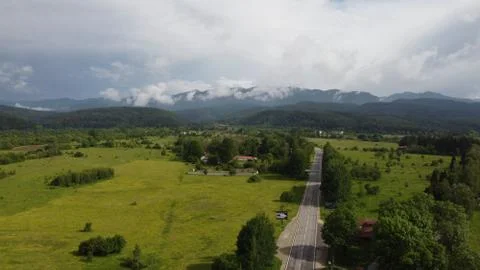 Beautiful view from the sky 스톡 사진