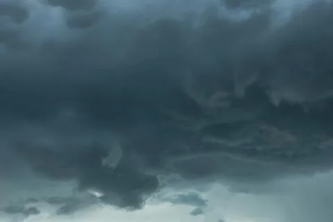 Beautiful view of sky with thunder clouds Stock Photos