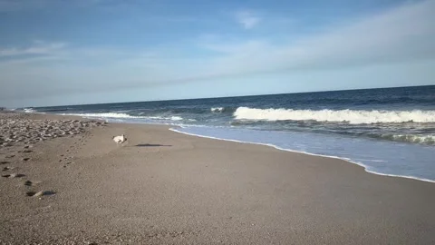 A beautiful view of some ocean waves Stock Footage 276237556