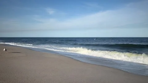 A beautiful view of some ocean waves Stock Footage 276237559