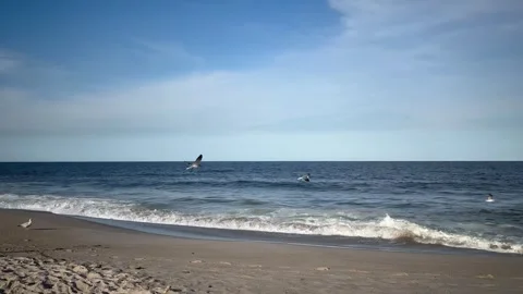 A beautiful view of some ocean waves Stock Footage 276237562