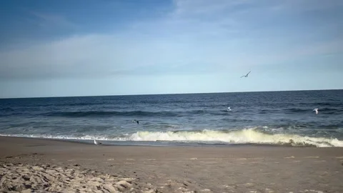 A beautiful view of some ocean waves Stock Footage 276237564