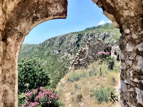 Beautiful view in Spile Albania Stock Photos