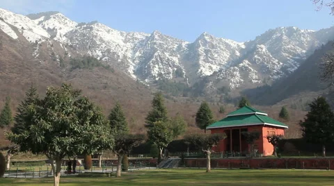 Beautiful view in Srinagar park Video stock 48974734