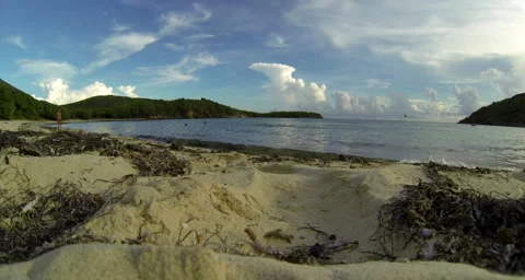 A beautiful view of St. Johns Beach during fall. Stock Footage 42882311