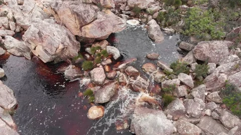Beautiful View from the top of the hill of the Chapada Diamantina, Bahia, Brazil Stock Footage 138652860