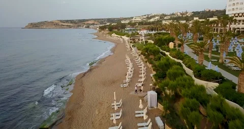 Beautiful view from the top of the ocean with waves Stock Footage 101512258