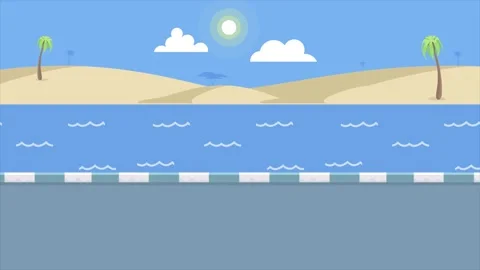 A beautiful view of the valley nestled between birds flying around Seamless.. Stock-Footage 279148836