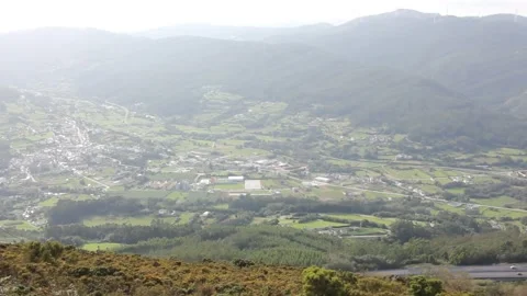 A beautiful view of a valley in Spain Video stock 219237909