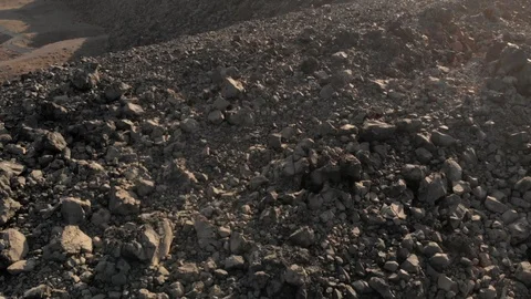 Beautiful view of the volcano rocks. The volcano on Santorini Stock Footage 119790671