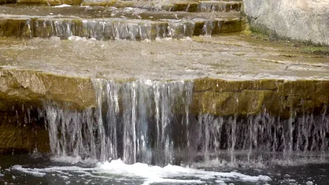 Beautiful view of the waterfall, 4k video. Stock Footage 108823144