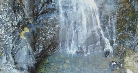 Beautiful view of the waterfall Stock Footage 101316815