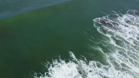 A beautiful view of the waves that form a motif Stock Footage 244856874