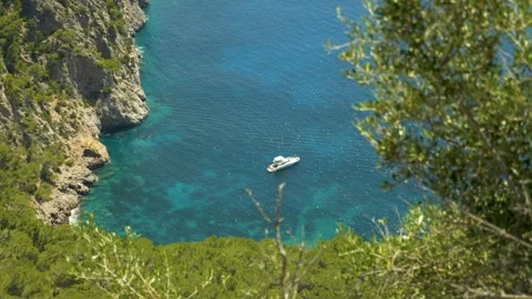 Beautiful view while hiking in Mallorca, Balearic Islands, Spain Stock Footage 303754075