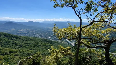 Beautiful views in Adygea Stock Footage 140995193