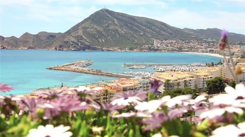 Beautiful views of the Altea, Spain Stock Footage 64814618
