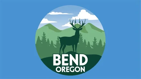 Beautiful views in Bend, Oregon Video stock 320509882