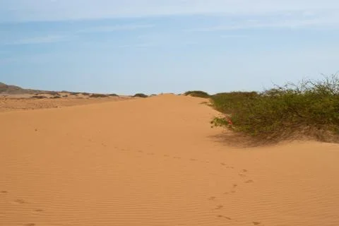 Beautiful views, Desert Sand Mountain Scenery, sand dunes Stock Photos