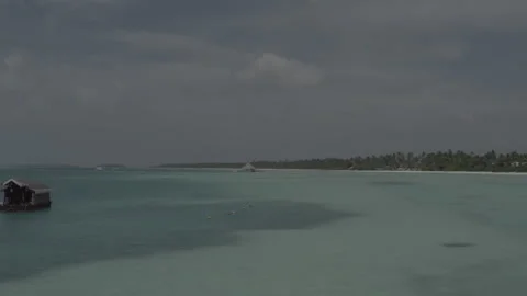 Beautiful views of the Maldives from a drone. Stock Footage 242834103