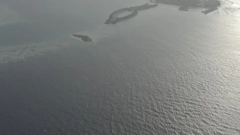 Beautiful views of the Maldives from a drone. Stock Footage 242834400