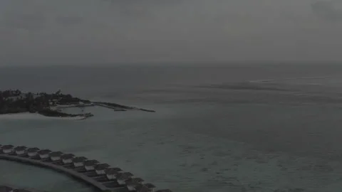 Beautiful views of the Maldives from a drone. Stock Footage 242835402