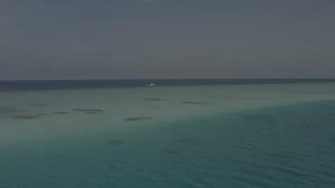 Beautiful views of the Maldives from a drone. Stock Footage 242835929