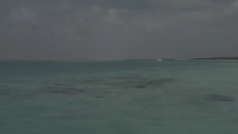 Beautiful views of the Maldives from a drone. Stock Footage 242836571