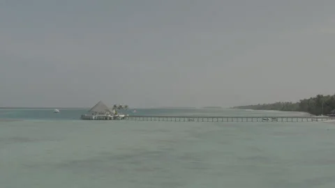 Beautiful views of the Maldives from a drone. Stock Footage 242836691