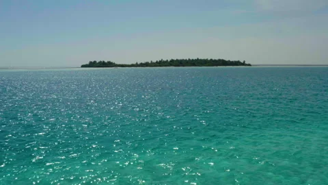 Beautiful views of the Maldives from a drone. Stock Footage 243431277