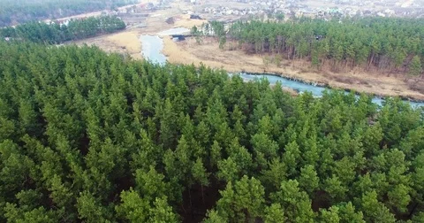 Beautiful views of nature from the height of the Quadrupter Stock Footage 73336459