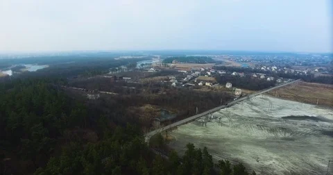 Beautiful views of nature from the height of the Quadrupter Stock Footage 73337336