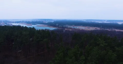Beautiful views of nature from the height of the Quadrupter Stock Footage 73340139