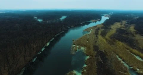 Beautiful views of nature from the height of the Quadrupter Stock Footage 73340373