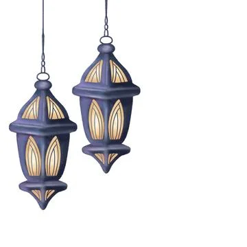 Beautiful vintage lantern Stock Illustration