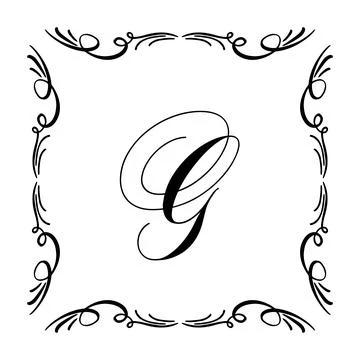 Beautiful Vintage Monogram Frame. Vector Ornate Calligraphic Design Element. Illustration