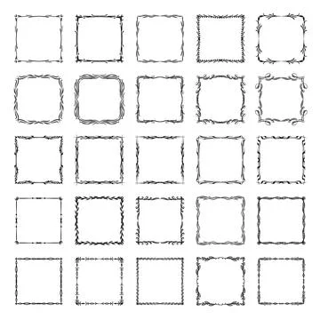 Beautiful Vintage Monogram Frame. Vector Ornate Calligraphic Design Element. Stock Illustration