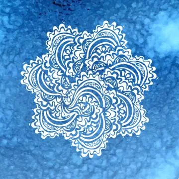 Beautiful vintage round pattern Stock Illustration