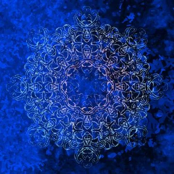 Beautiful vintage round pattern Stock Illustration