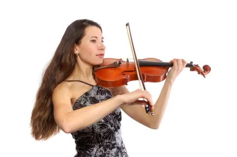 Beautiful violinist Foto stock