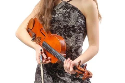 Beautiful violinist Foto stock