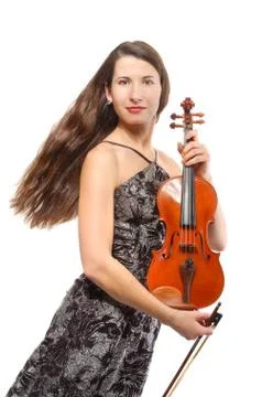 Beautiful violinist Foto stock