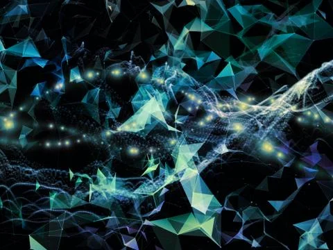 Beautiful Virtual World Stockillustratie