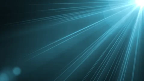 Beautiful Volume optical Light in the Dark Seamless, Blue Rays glowing animation Stock Footage 321194151