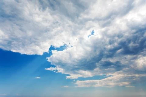 Beautiful voluminous rain clouds Stock Photos