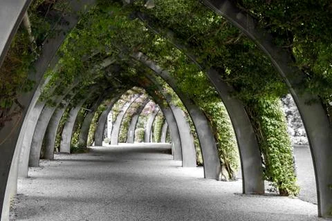 Beautiful walkway Stock Photos