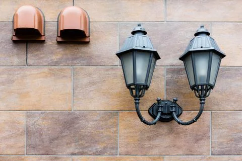 Beautiful wall lantern Stock Photos