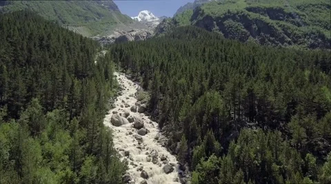 Beautiful walley in Caucasus mountains Stock Footage 65831762