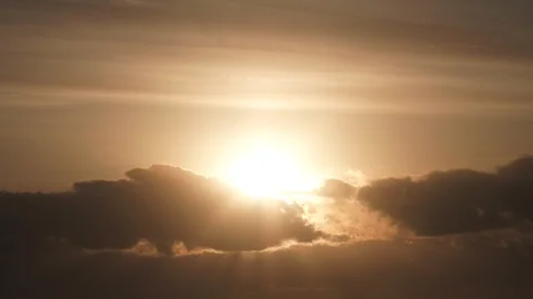 Beautiful Warm Sky Sunrise Time Lapse Stock Footage 91070153