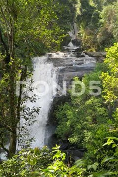 Beautiful Watchiritharn waterfall in the north of Thailand, Stock Photos